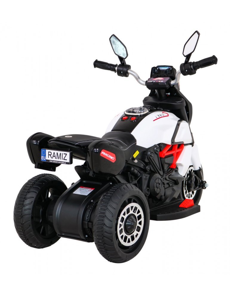 Moto Eléctrica Infantil Fast Tourist 6V con USB y Panel Multimedia Con Melodías Preinstaladas