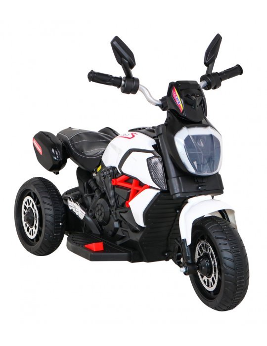 Moto Eléctrica Infantil Fast Tourist 6V con USB y Panel Multimedia Con Melodías Preinstaladas