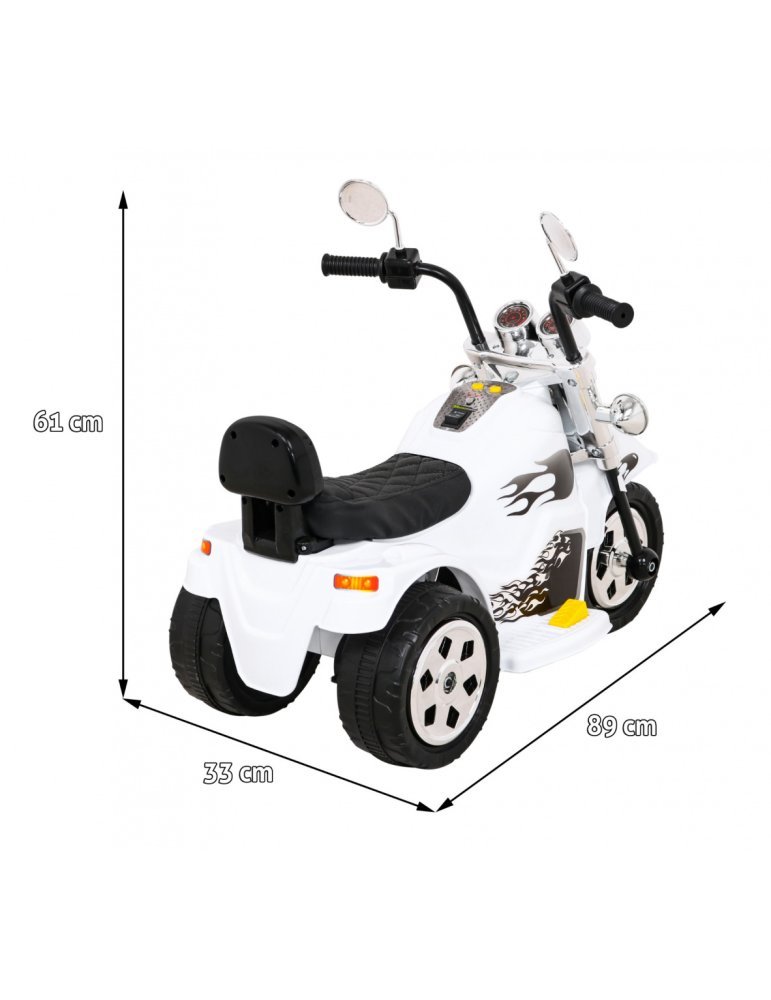 Moto Eléctrica Infantil Hot Chopper 6V | Luces LED y Melodías | 25W