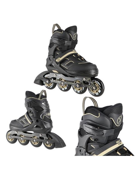 NA14174 A BLACK-BEIGE SIZE L IN-LINE SKATES NILS EXTREME