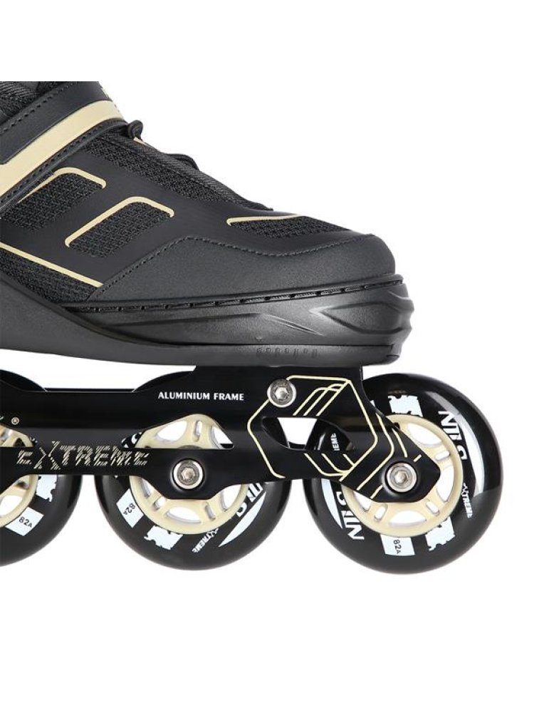 NA14174 A BLACK-BEIGE SIZE L IN-LINE SKATES NILS EXTREME