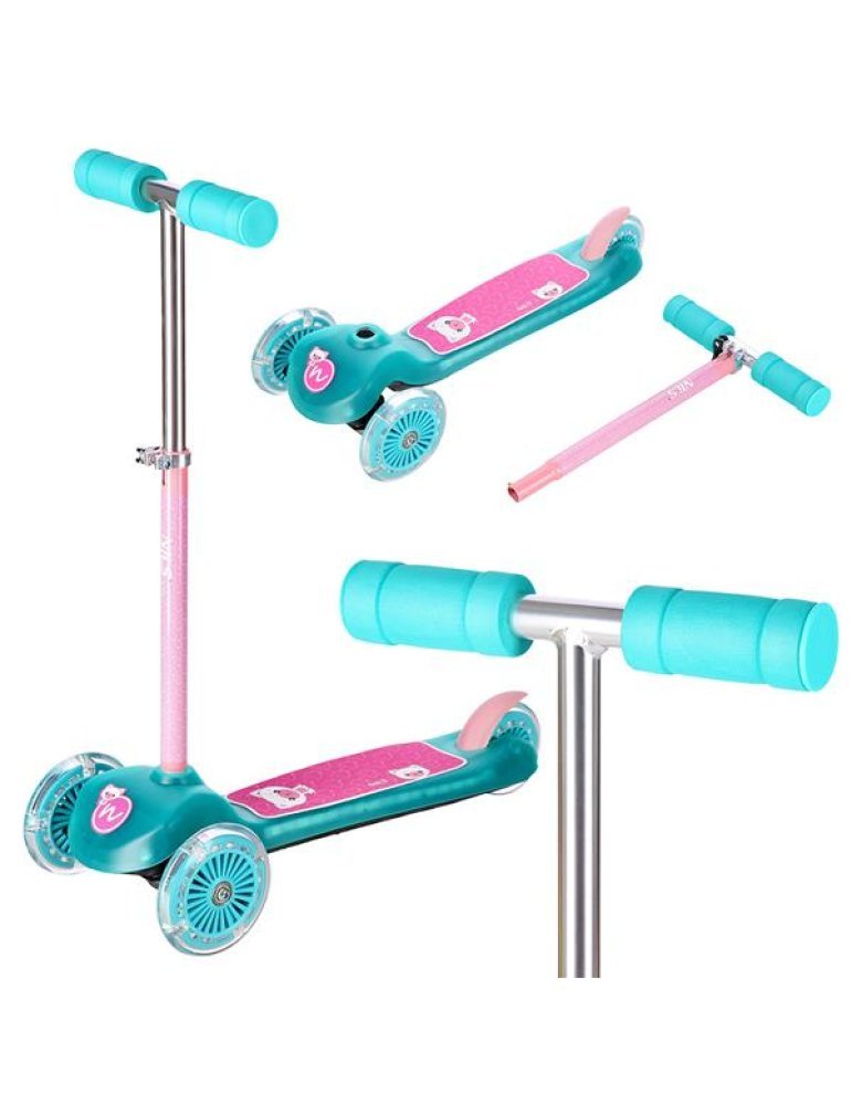 Patinete HLB001 para Niños – Tres Ruedas, Control Intuitivo y Ruedas LED