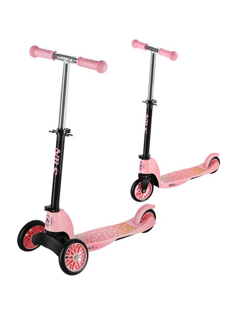 Patinete HLB202 NILS para Niños – Plegable y Adaptable con 3 o 2 Ruedas