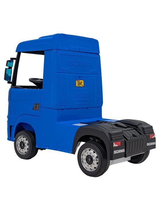 Scania R-SERIES: Caminhão elétrico para crianças com luzes LED, MP3, Bluetooth e controle remoto de 2,4 GHz