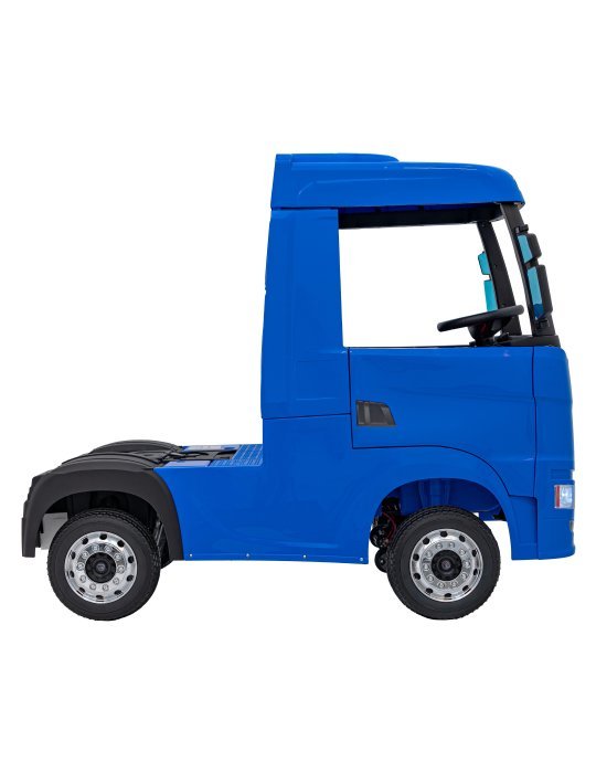 Scania R-SERIES: Caminhão elétrico para crianças com luzes LED, MP3, Bluetooth e controle remoto de 2,4 GHz