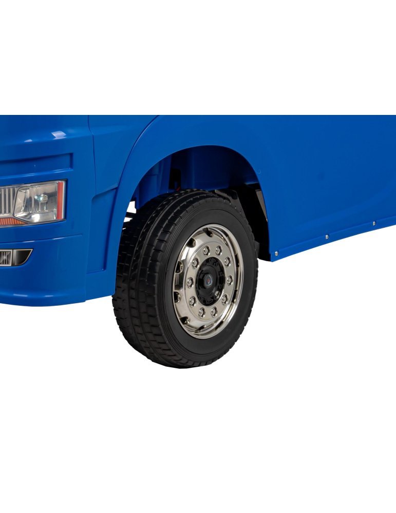 Scania R-SERIES: Caminhão elétrico para crianças com luzes LED, MP3, Bluetooth e controle remoto de 2,4 GHz