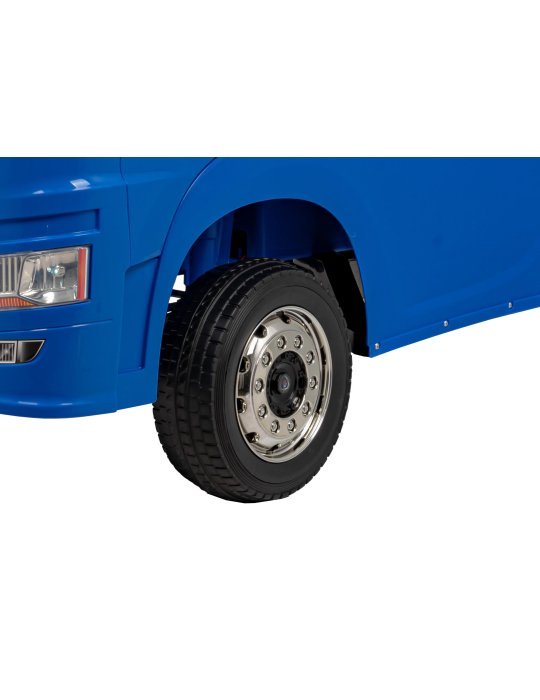 Scania R-SERIES: Caminhão elétrico para crianças com luzes LED, MP3, Bluetooth e controle remoto de 2,4 GHz