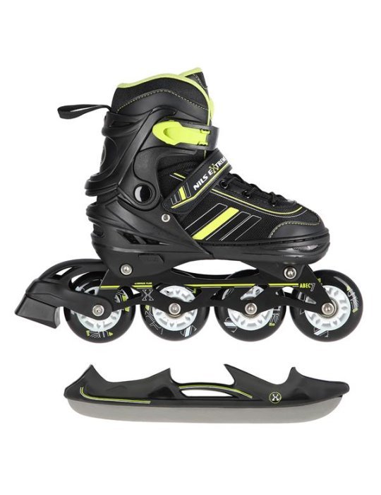 Patines 2 in 1 NH18191 Nils Extreme Δ Hockey y Roller en un Solo Prodotto