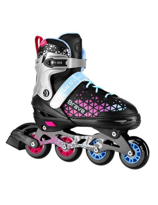 Patines 2 en 1 BRAVE NA18190A Nils Extreme – en ligne et glace, réglable