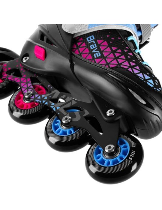Patines 2 en 1 BRAVE NA18190A Nils Extreme – en ligne et glace, réglable