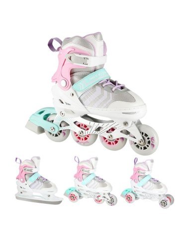 Set NH18192 Nils Extreme – Patins réglables et polyvalents avec roues et patins | Hockey et patinage à roulettes 2