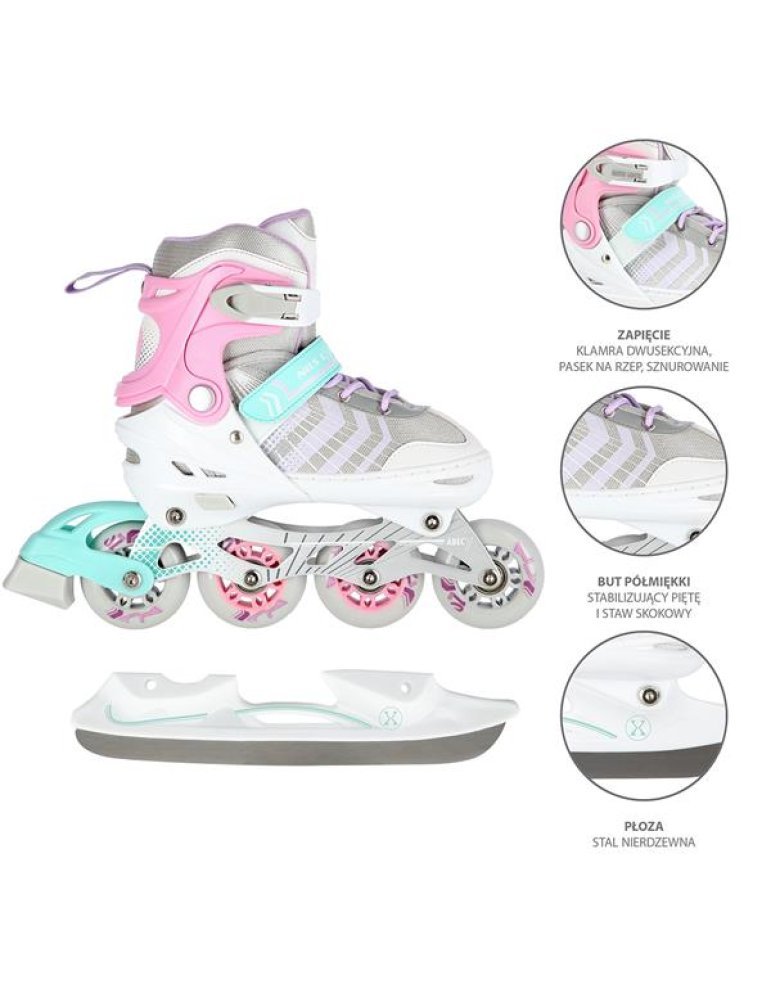 Set NH18192 Nils Extreme – Adjustable and Versatile Patines with Wheels and Skates 日本語 Hockey and Roller