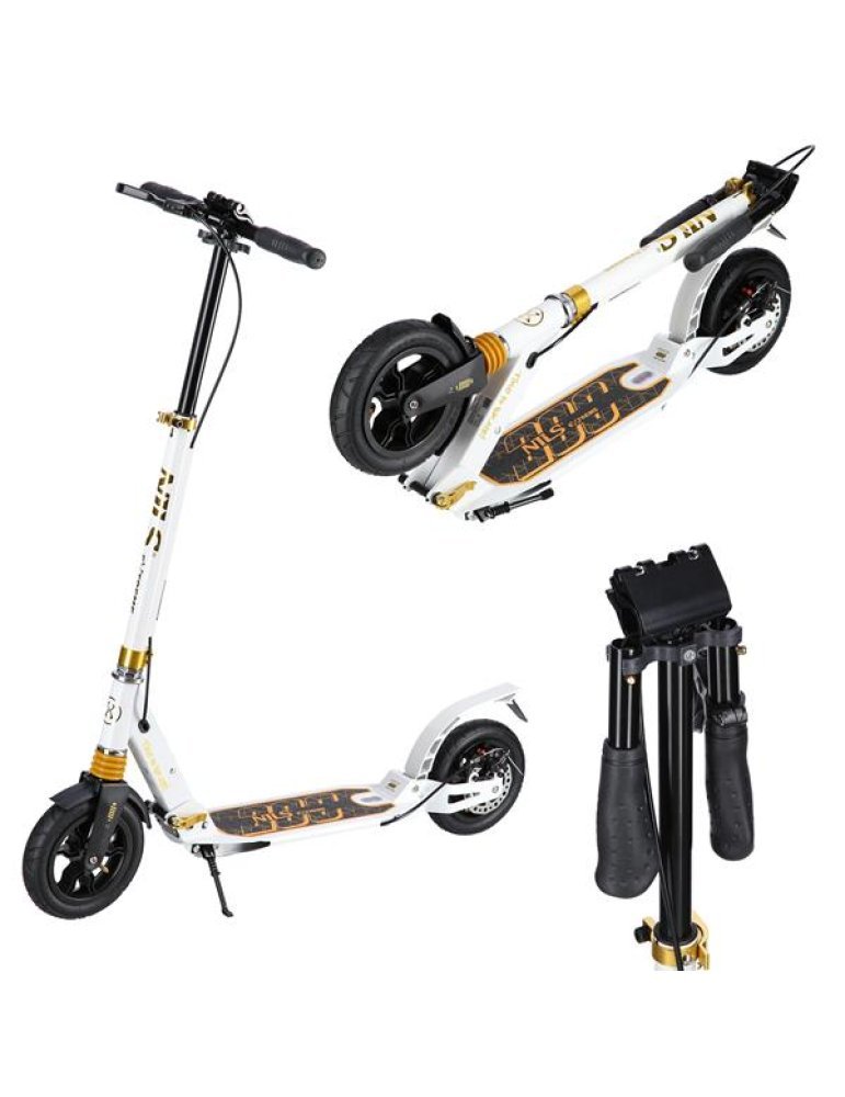 NILS Extreme HM209T con ammortizzatore e doppio freno Δ Plegable & Regolabile