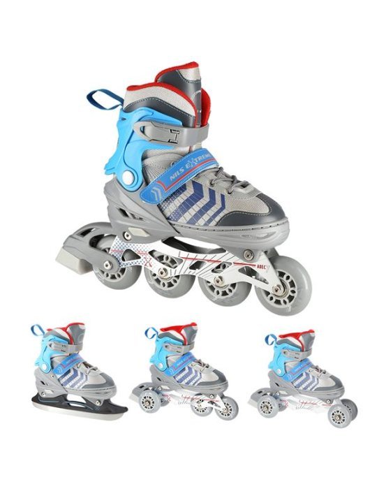 NH18192 Patins Nils Extreme 4 em 1 – Ajustáveis, 4 em 1