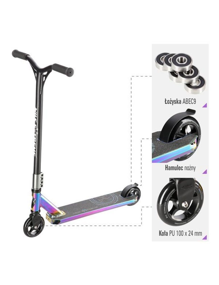 Hs109 Neon Stunt-Roller Nils Extreme - Vista 3
