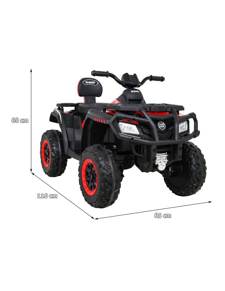 Kids Electric Quad XT-SPEED 24V 4x4 with Bluetooth - Vista 12