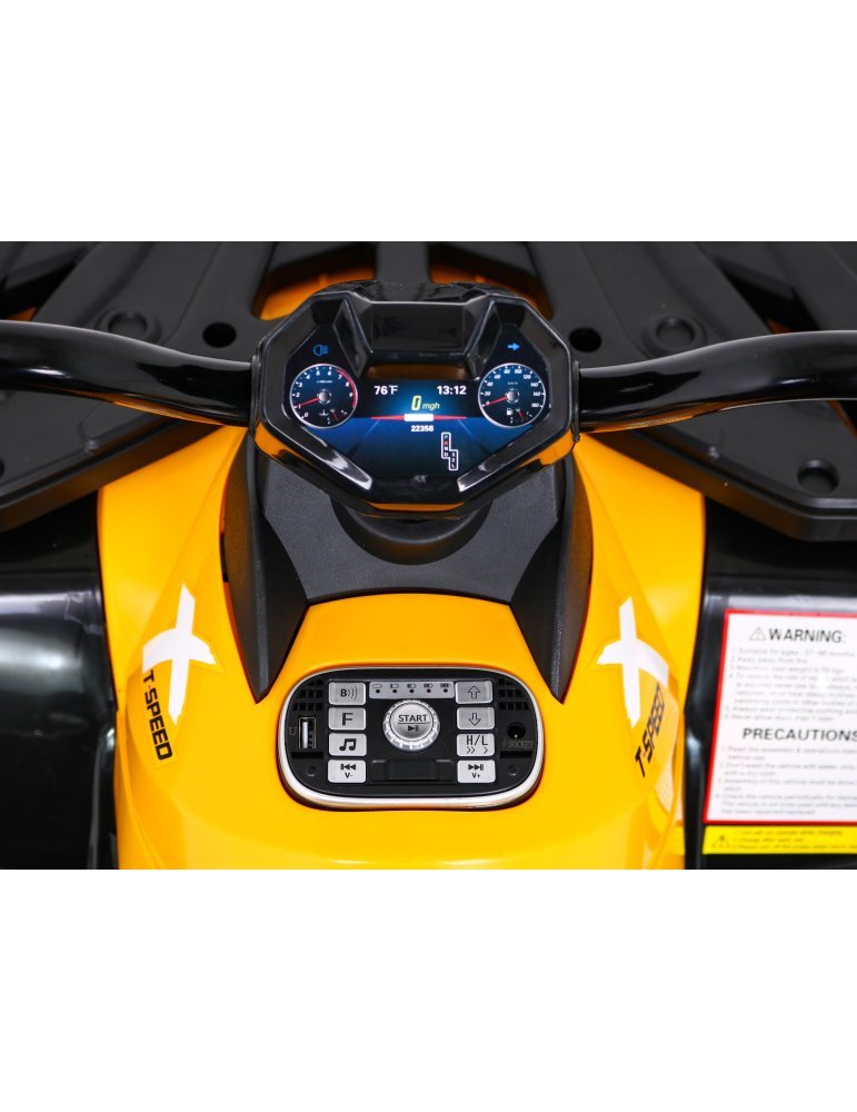 Quad eléctrico infantil XT-SPEED 24V 4x4 con Bluetooth - Vista 9
