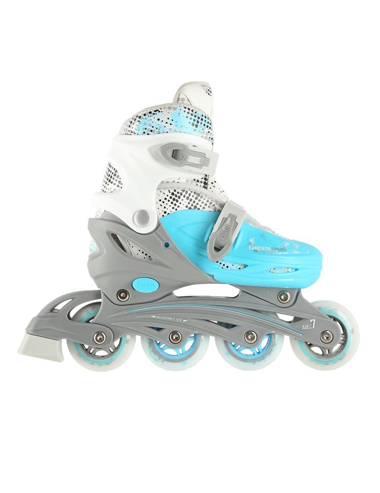 NH18331  SET 4in1 BLUE SIZE M (35-38) INLINE/ICE-SKATES NILS EXTREME
