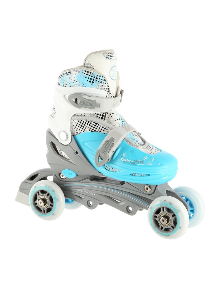NH18331  SET 4in1 BLUE SIZE M (35-38) INLINE/ICE-SKATES NILS EXTREME