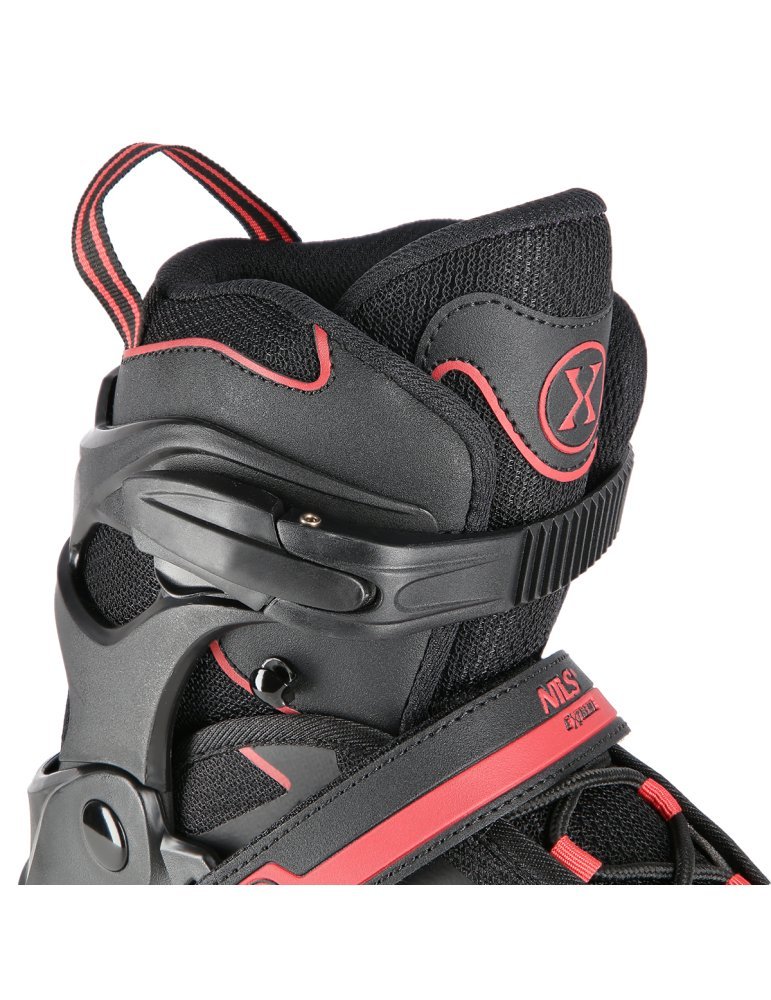 NA14174 A BLACK-RED SIZE M IN-LINE SKATES NILS EXTREME