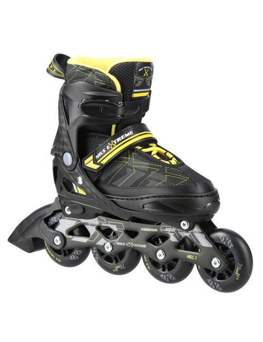 NA11002 BLACK/YELLOW S(31-34)) IN-LINE SKATES NILS EXTREME