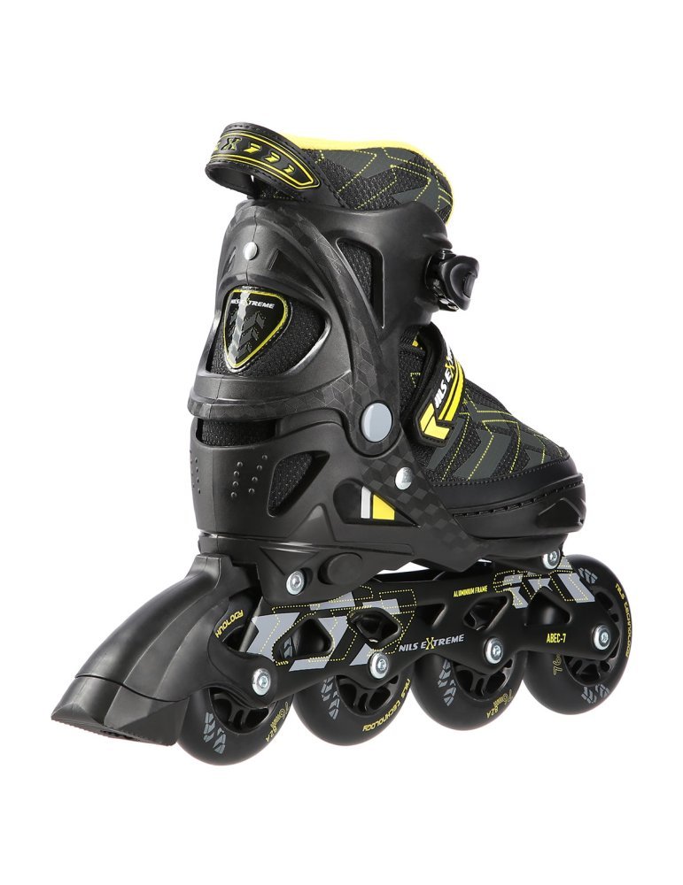 NA11002 BLACK/YELLOW S(31-34)) IN-LINE SKATES NILS EXTREME