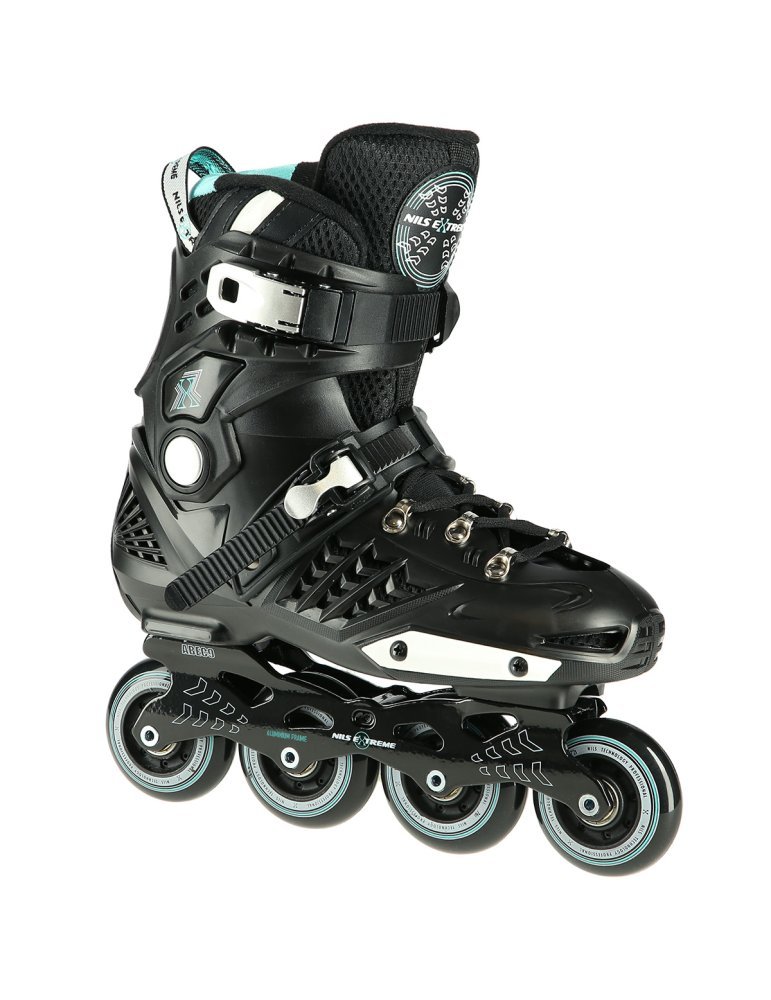 NA20001 BLACK SIZE 43 SLALOM IN-LINE SKATES NILS EXTREME