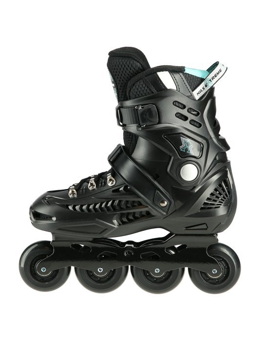 NA20001 BLACK SIZE 43 SLALOM IN-LINE SKATES NILS EXTREME