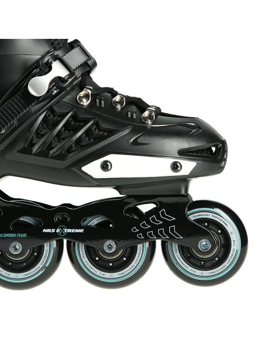 NA20001 BLACK SIZE 43 SLALOM IN-LINE SKATES NILS EXTREME
