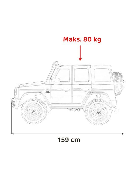 Mercedes Benz G63 AMG XXL Voiture Électrique