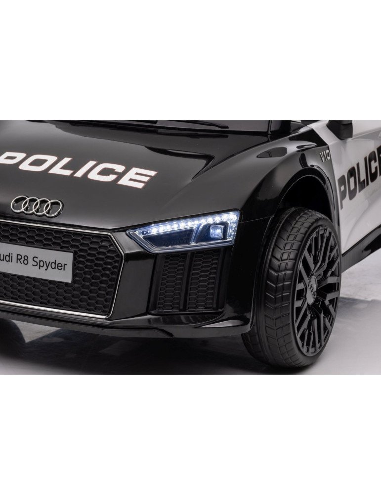 Audi R8 Policía 12V – Coche Eléctrico Infantil con Control Remoto
