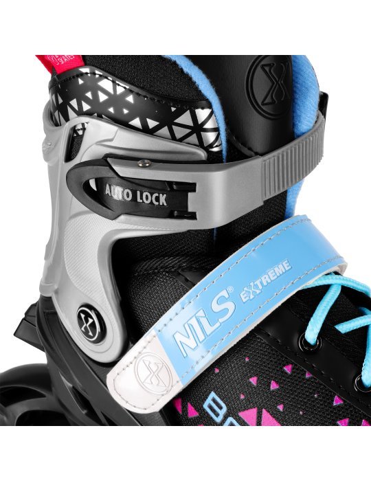 NH18190A IN-LINE SKATES/HOCKEY ICE SKATES SET 4IN1 BRAVE PINK SIZE S(29-33) NILS EXTREME