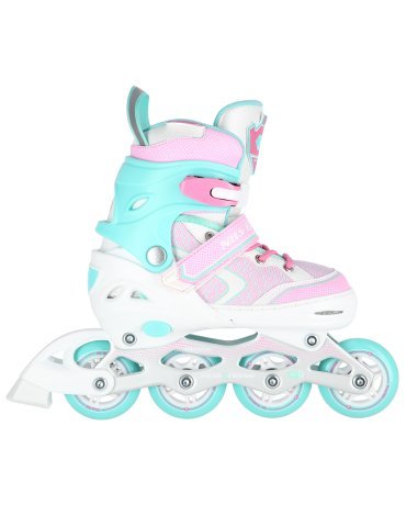 NA14198 WHITE-TURQUOISE SIZE L(39-42)  IN-LINE SKATES NILS EXTREME 2