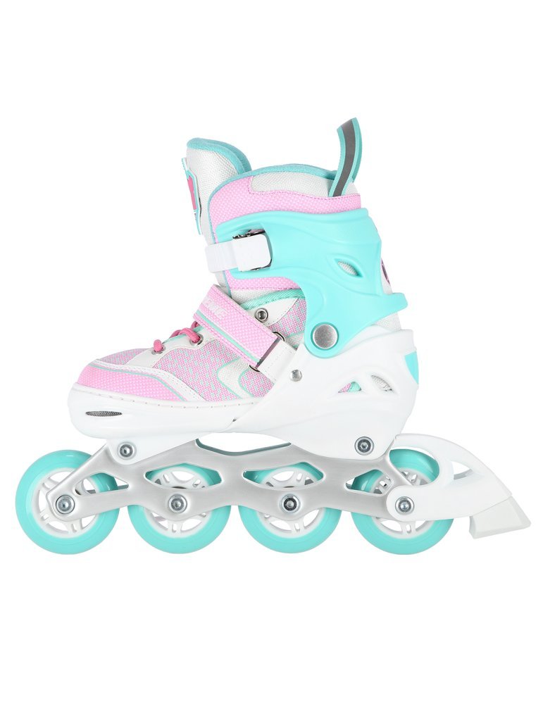NA14198 WHITE-TURQUOISE SIZE L(39-42)  IN-LINE SKATES NILS EXTREME