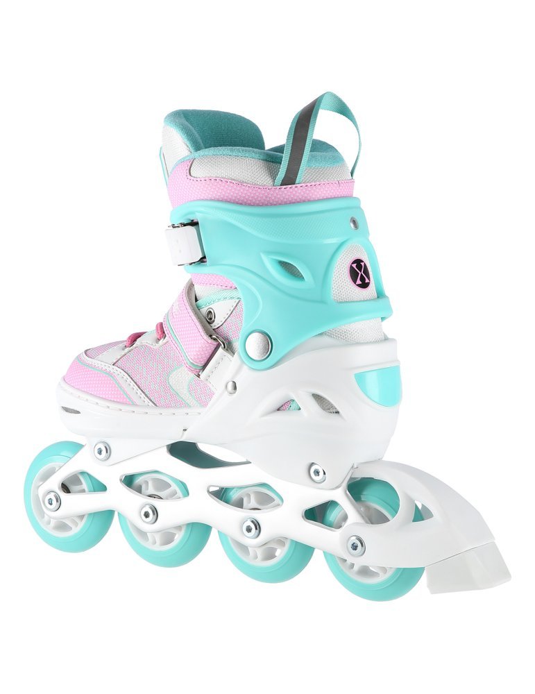 NA14198 WHITE-TURQUOISE SIZE L(39-42)  IN-LINE SKATES NILS EXTREME