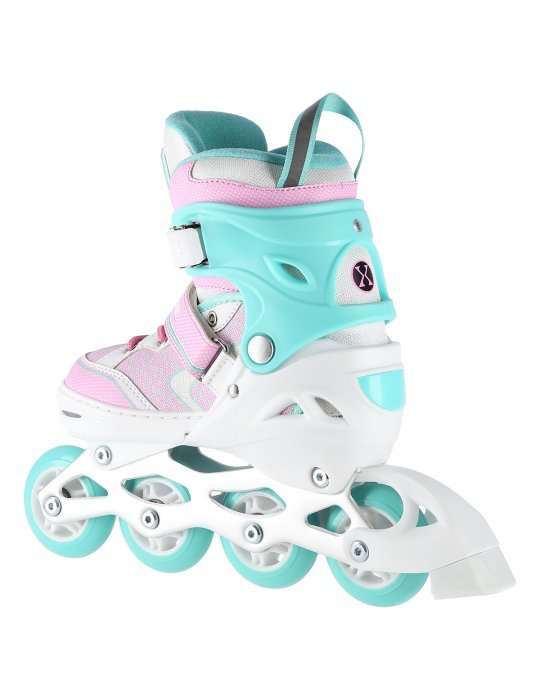 NA14198 WHITE-TURQUOISE SIZE L(39-42)  IN-LINE SKATES NILS EXTREME