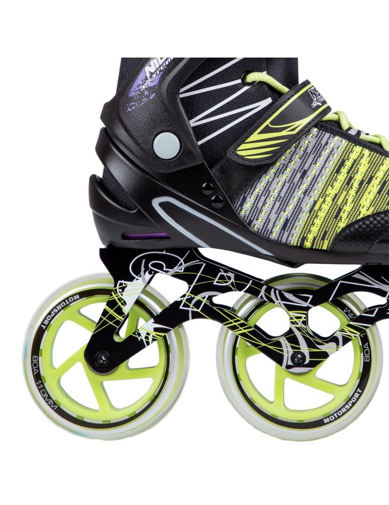 NA1206  BLACK-GREEN SIZE 40 IN-LINE SKATES NILS EXTREME 