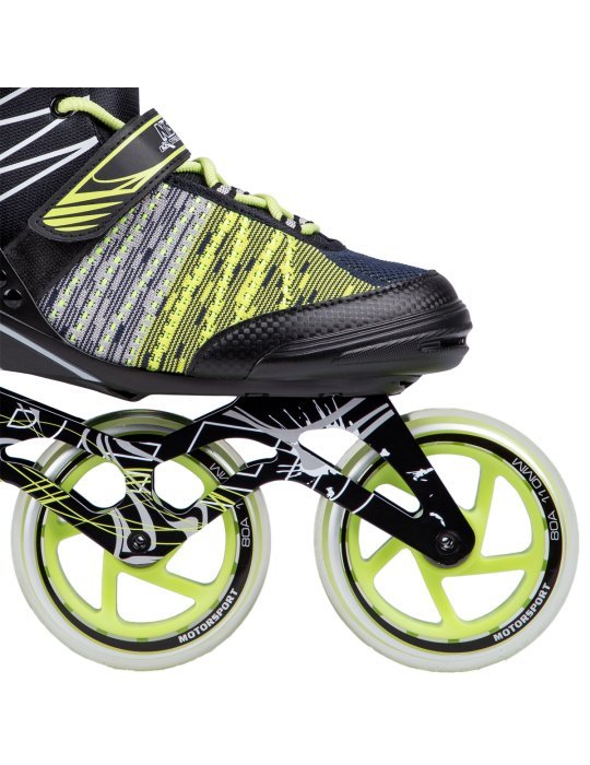 NA1206  BLACK-GREEN SIZE 40 IN-LINE SKATES NILS EXTREME 