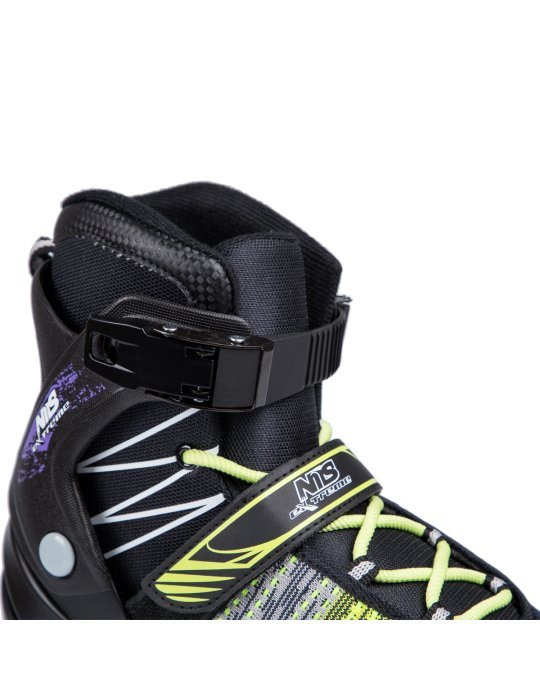 NA1206  BLACK-GREEN SIZE 40 IN-LINE SKATES NILS EXTREME 