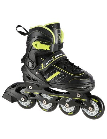 NH18191 2IN1 BLACK/LIME SIZE L(39-43) IN-LINE SKATES/HOCKEY ICE SKATES