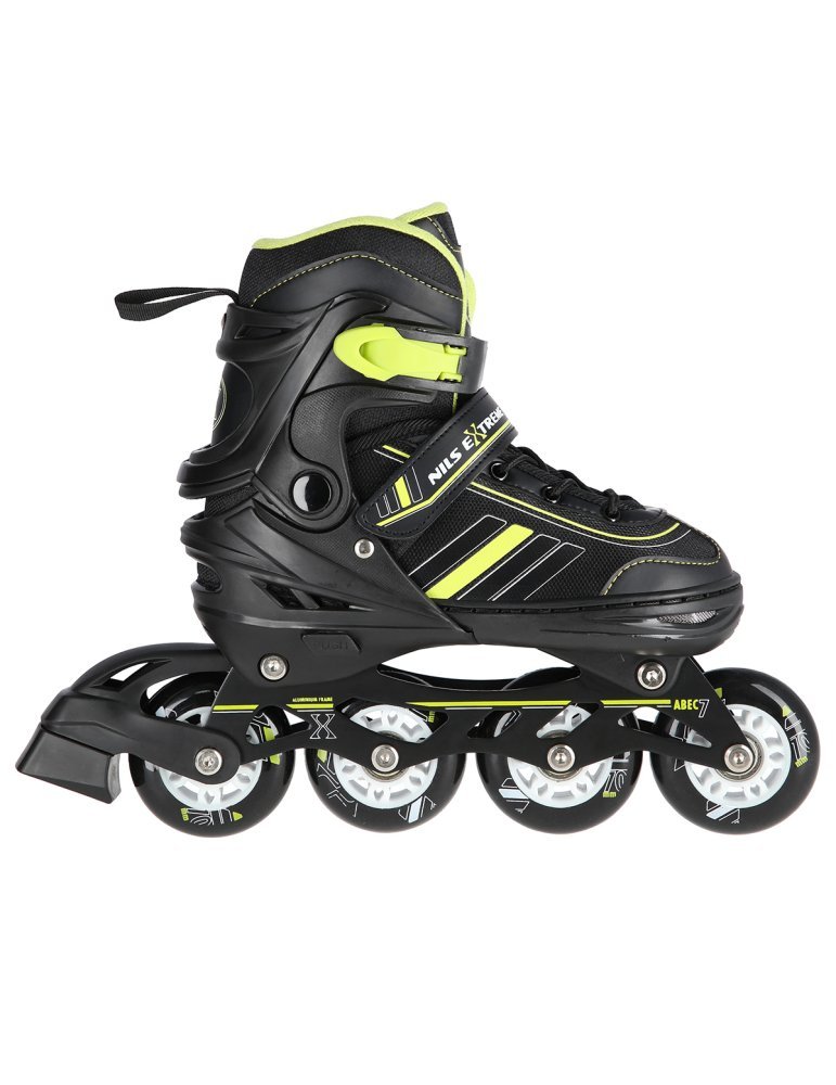 NH18191 2IN1 BLACK/LIME SIZE L(39-43) IN-LINE SKATES/HOCKEY ICE SKATES