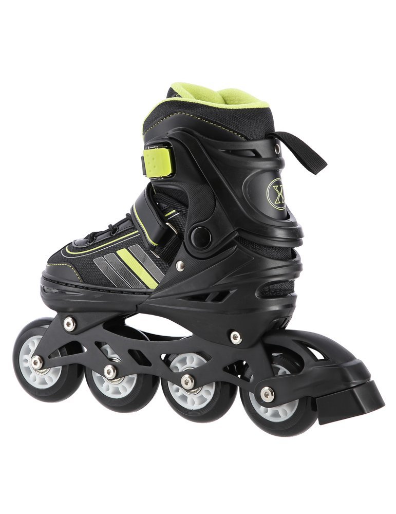 NH18191 2IN1 BLACK/LIME SIZE L(39-43) IN-LINE SKATES/HOCKEY ICE SKATES