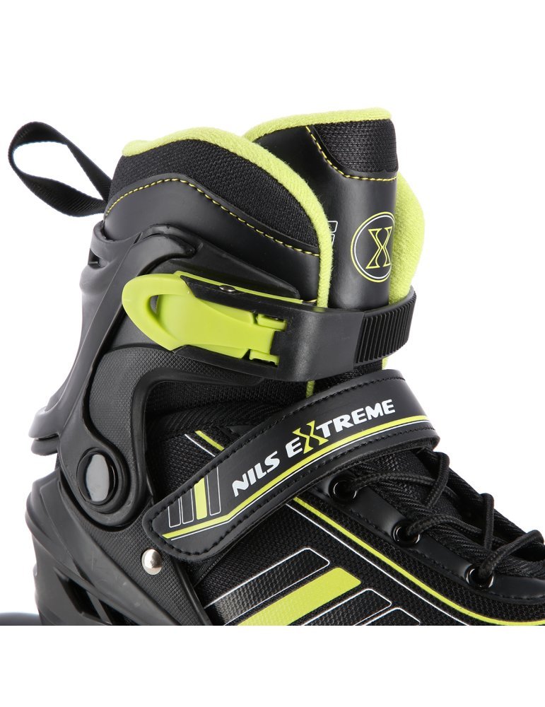 NH18191 2IN1 BLACK/LIME SIZE L(39-43) IN-LINE SKATES/HOCKEY ICE SKATES