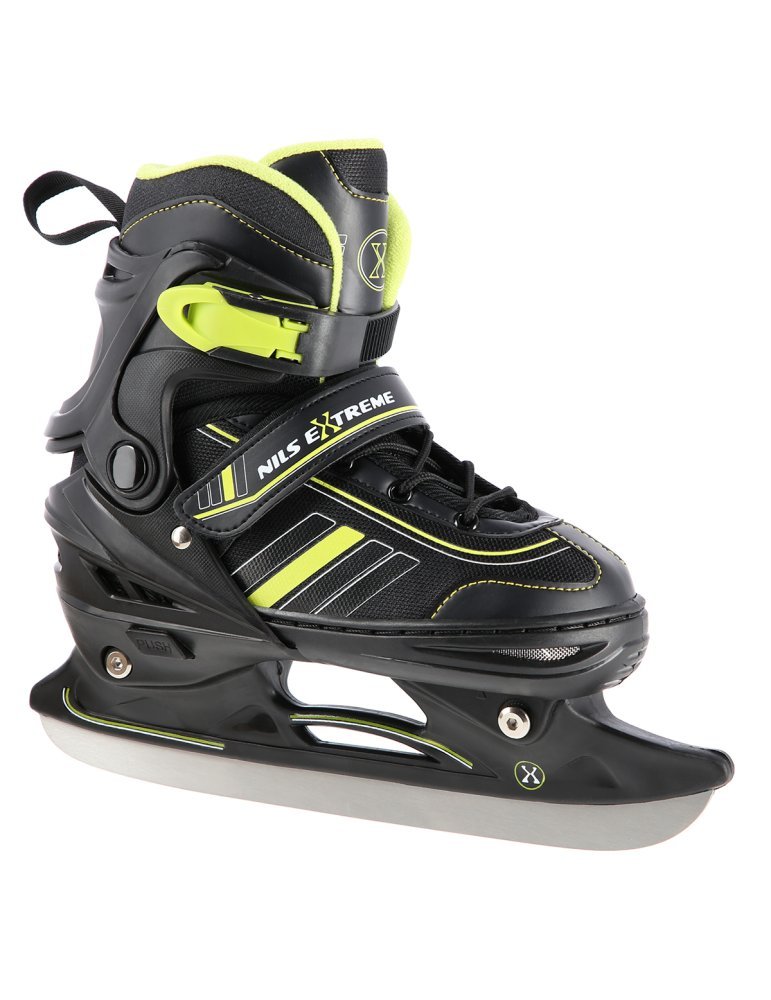 NH18191 2IN1 BLACK/LIME SIZE L(39-43) IN-LINE SKATES/HOCKEY ICE SKATES