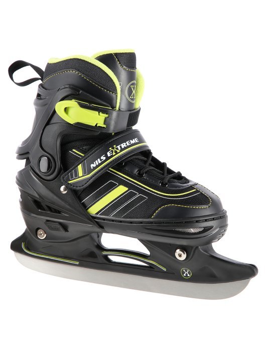 NH18191 2IN1 BLACK/LIME SIZE L(39-43) IN-LINE SKATES/HOCKEY ICE SKATES