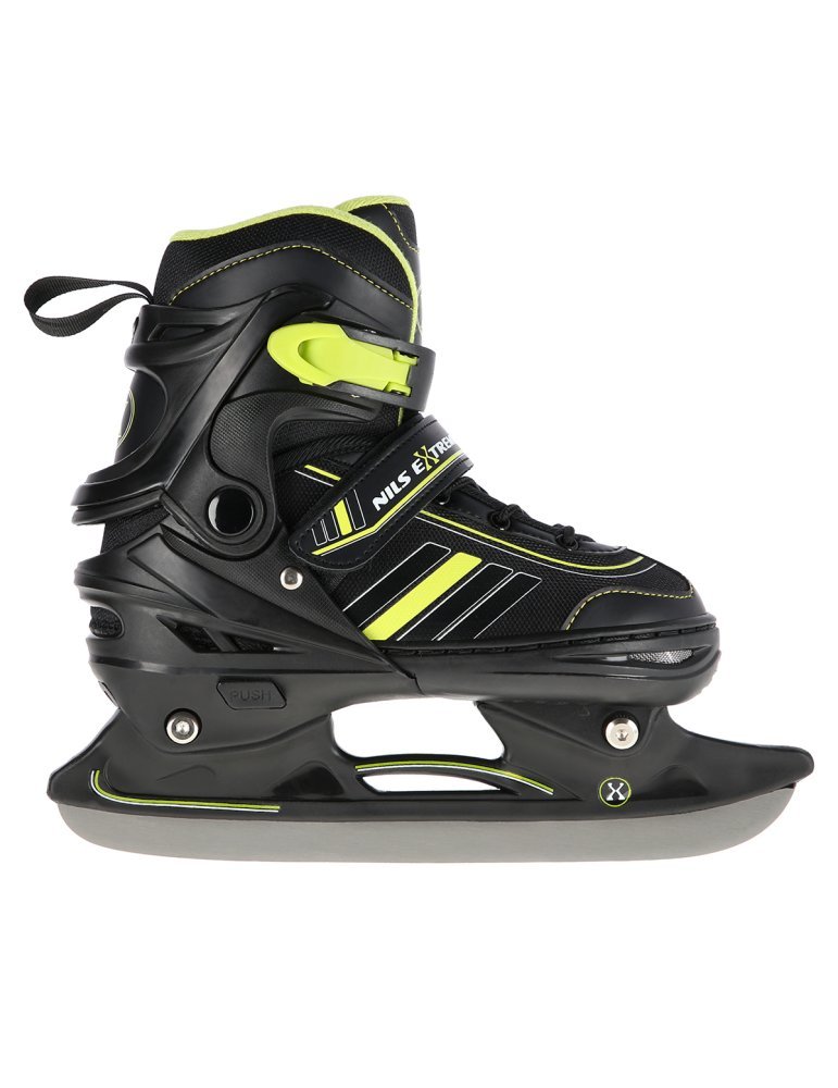 NH18191 2IN1 BLACK/LIME SIZE L(39-43) IN-LINE SKATES/HOCKEY ICE SKATES