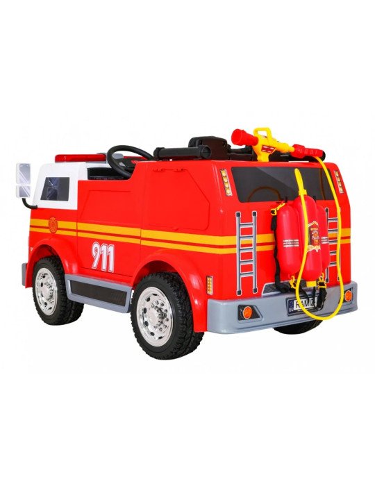 Caminhão Bombeiros elétrico infantil 12V com megafone