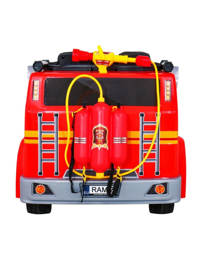 Caminhão Bombeiros elétrico infantil 12V com megafone