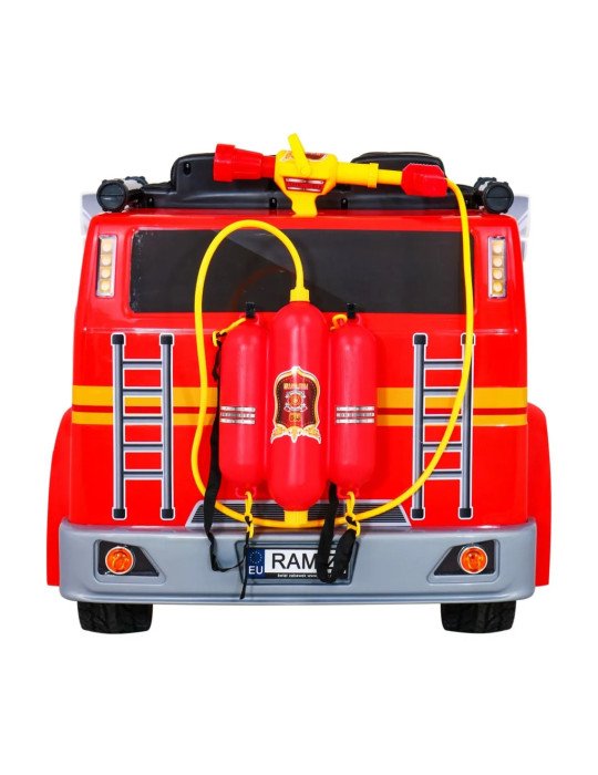 Caminhão Bombeiros elétrico infantil 12V com megafone