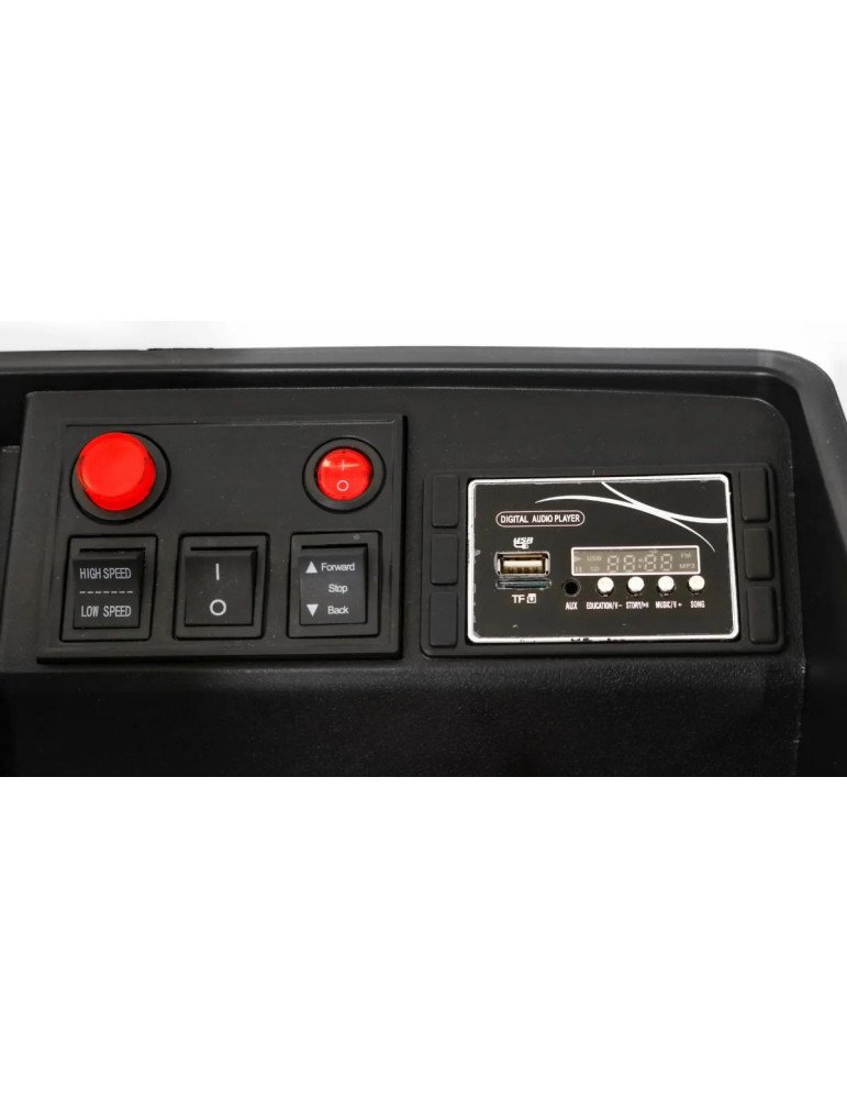 Caminhão Bombeiros elétrico infantil 12V com megafone